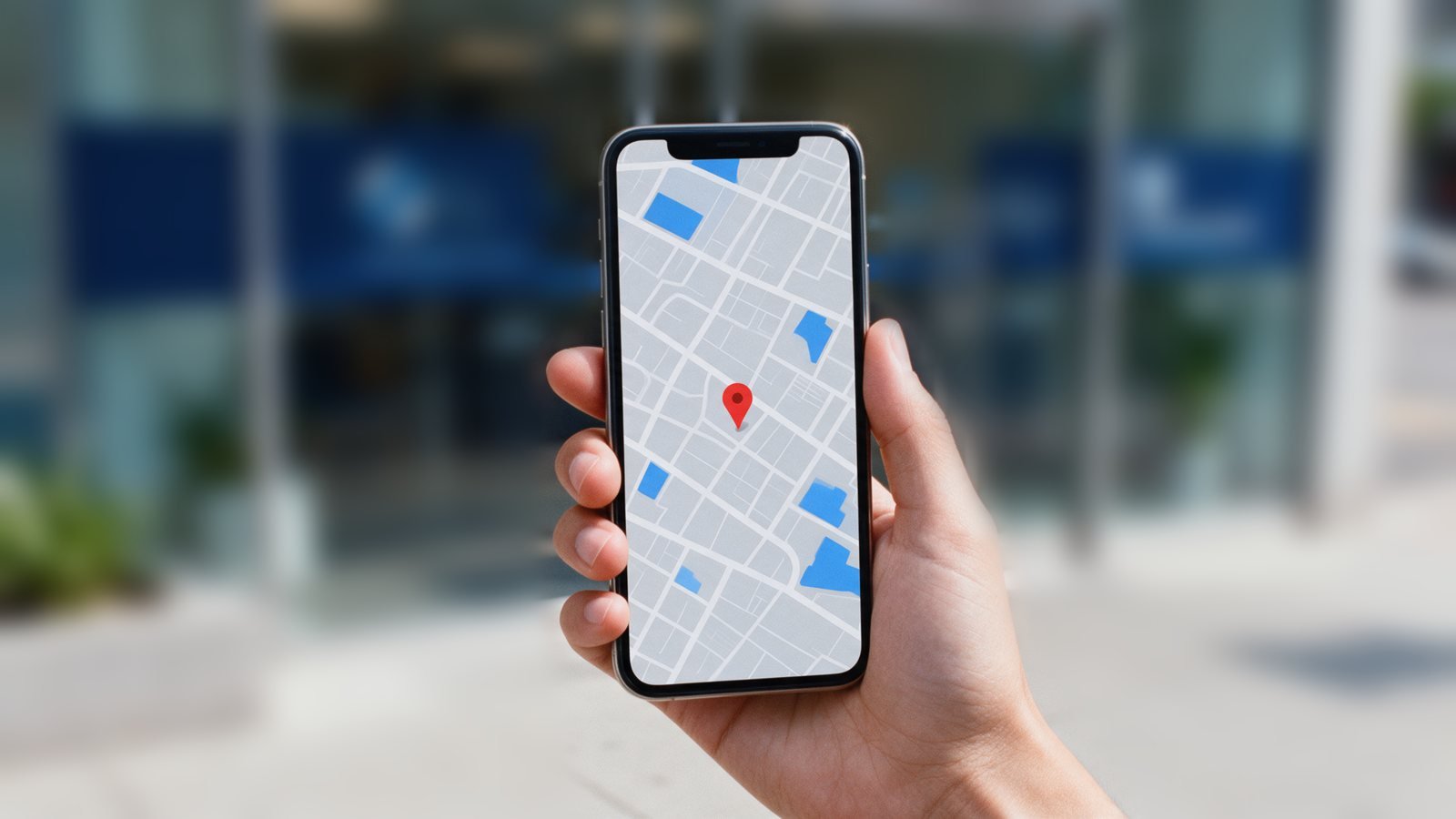Como o consultório aparece no Google Maps